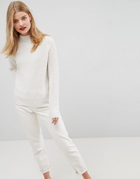 Asos Ultimate Chunky Jumper With Slouchy High Neck