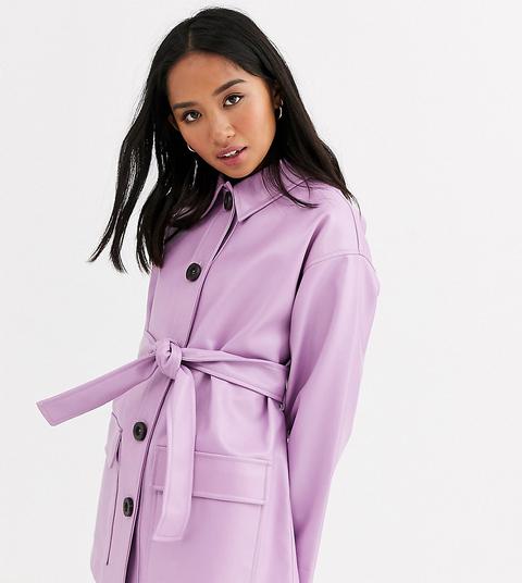 petite purple coat