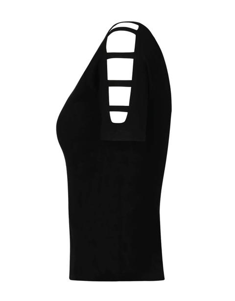 Maglietta Nera Con Cut Out