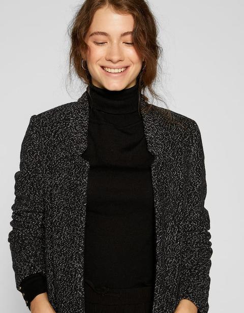 Cappotto In Maglia Grigio Scuro