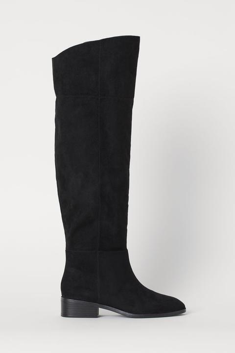 Knee-high Boots - Black