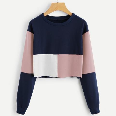 Top Corto Color Block