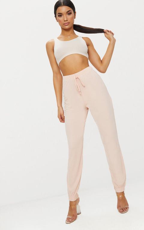 Blush High Waisted Slinky Jogger