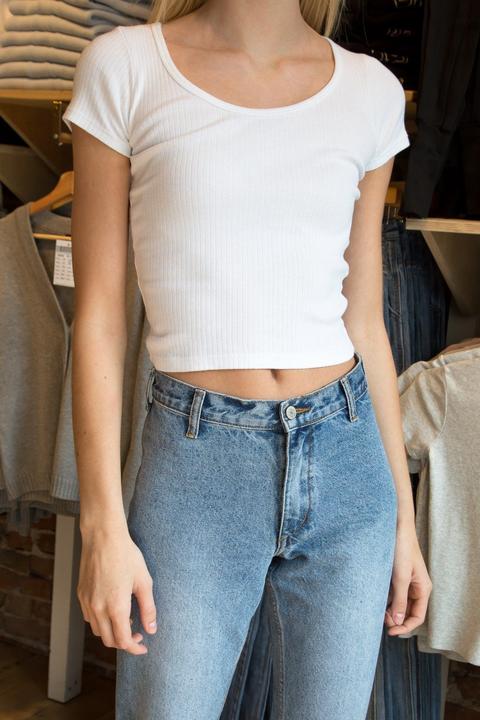 Zelly Ribbed Top from Brandy Melville on 21 Buttons