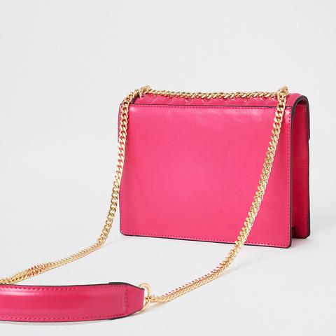 River island pink quilted bag hot sale