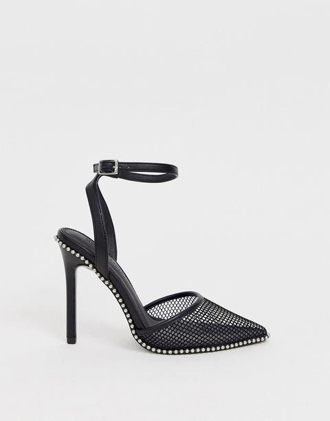 Asos Design Pixie Pointed High Heels With Studs