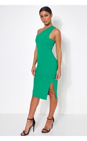 Green One Shoulder Midi Dress Deals, 53 ...