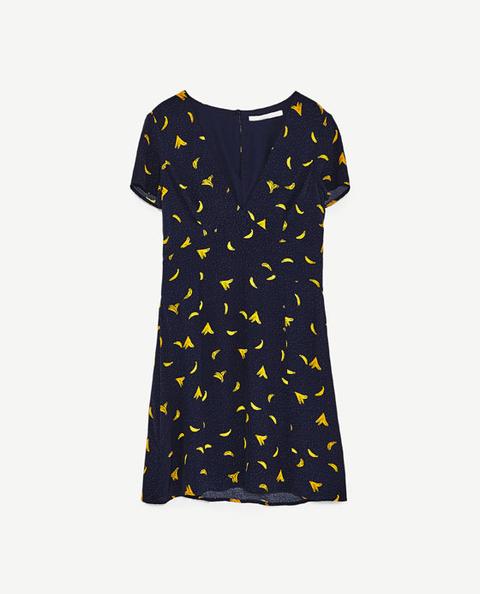 Vestido Estampado Platanos
