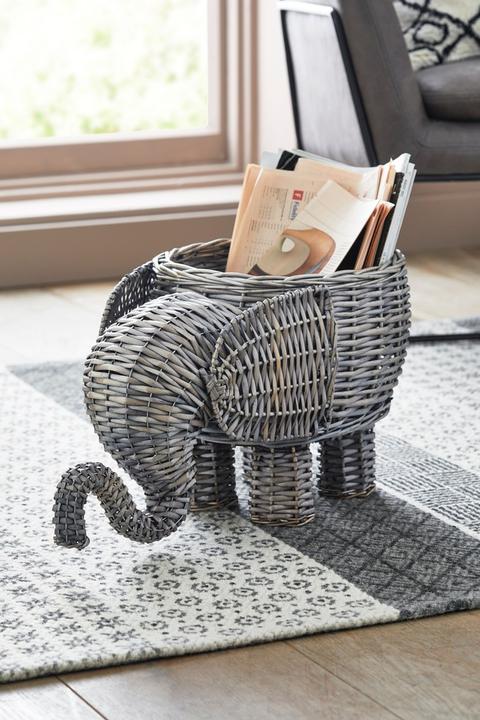 Next Elephant Shaped Wicker Storage Basket from Next on 21 Buttons