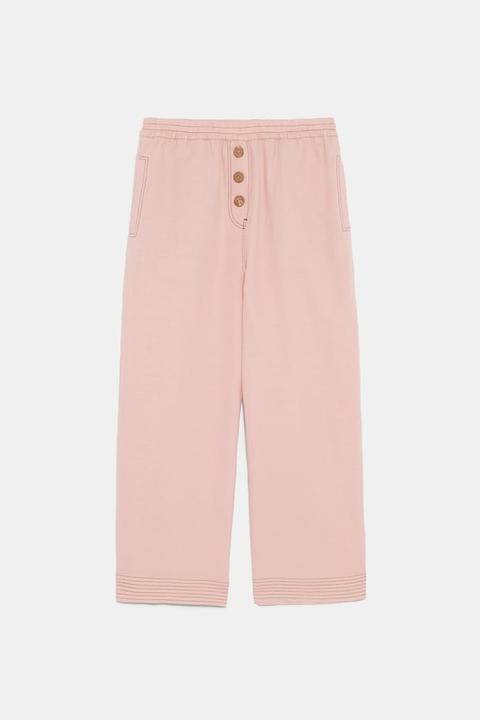 Pantalón Culotte Botones