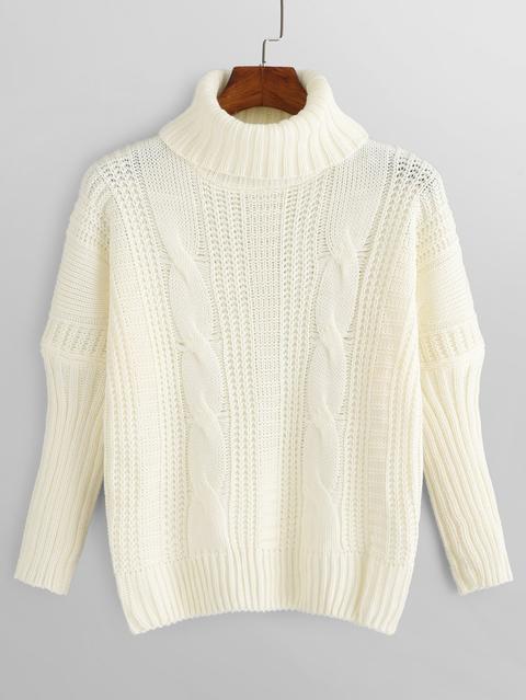 Jersey De Punto De Cuello Alto
