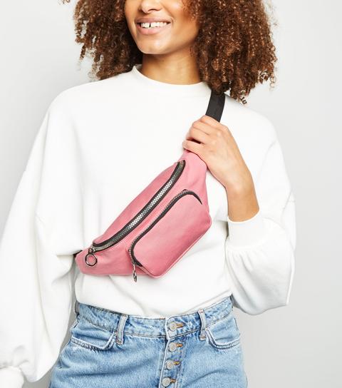 bright pink bum bag