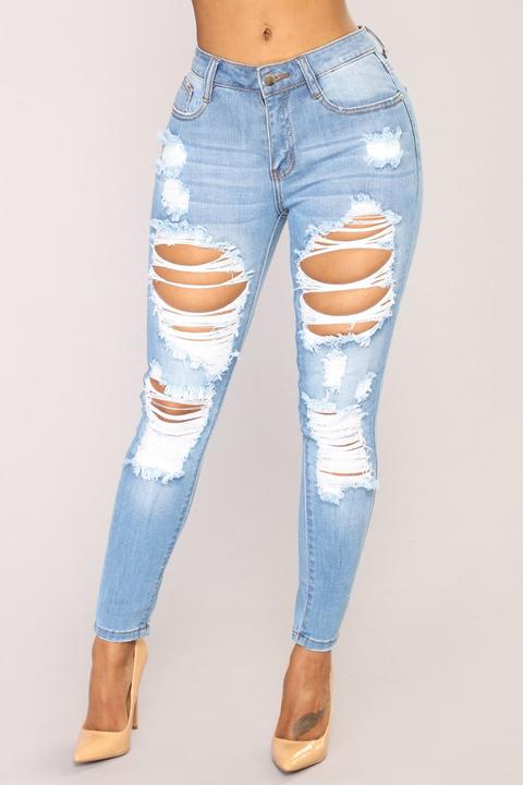 Give Good Love Skinny Jeans - Light Blue Wash