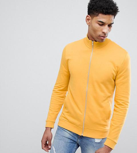 Chaqueta De Chándal De Punto En Amarillo De Asos Design Tall