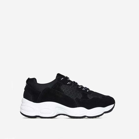 Kim Chunky Trainer In Black, Black