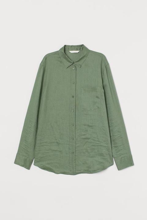 Linen Shirt - Green