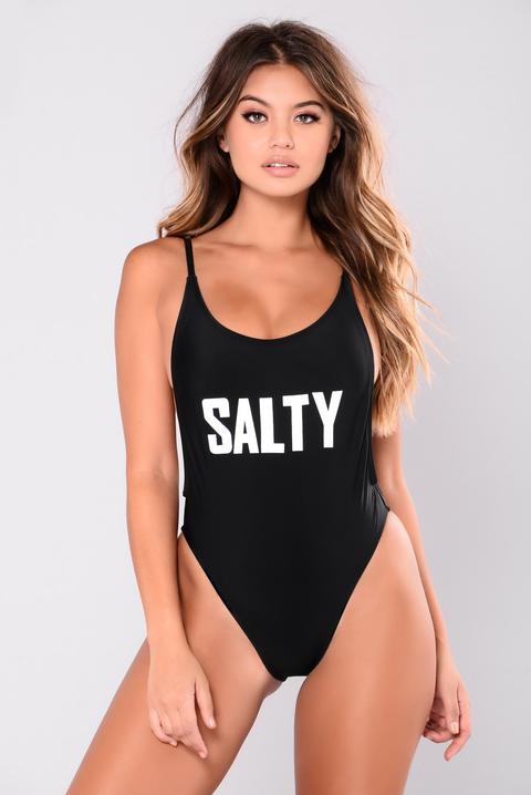 Salty Beach Swimsuit - Black