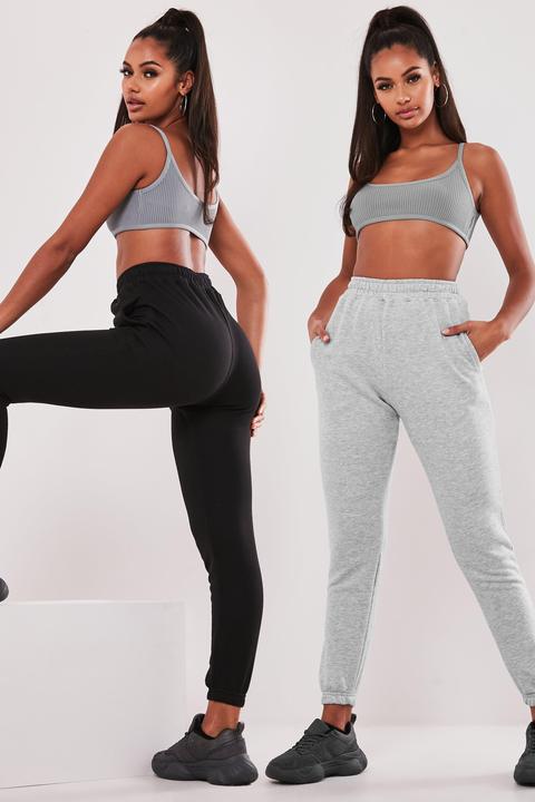 Pack De 2 Joggings Noir Et Gris Basique