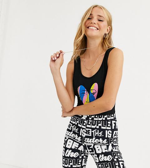 Life Is Beautiful Printed Body-black