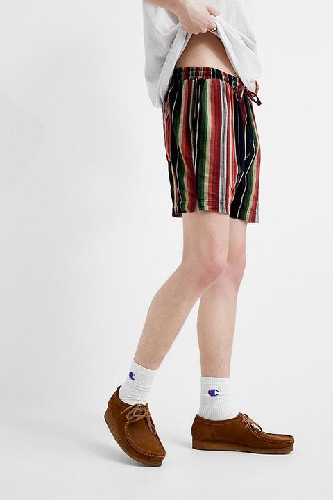 Uo Black Multi-stripe Shorts - Assorted 