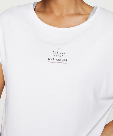 Camiseta Doble Espalda Nudo Texto