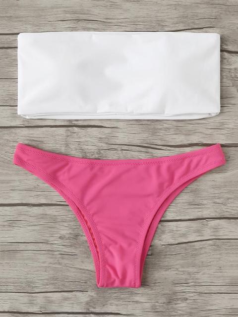 Bikini A Fascia A Due Tonalità