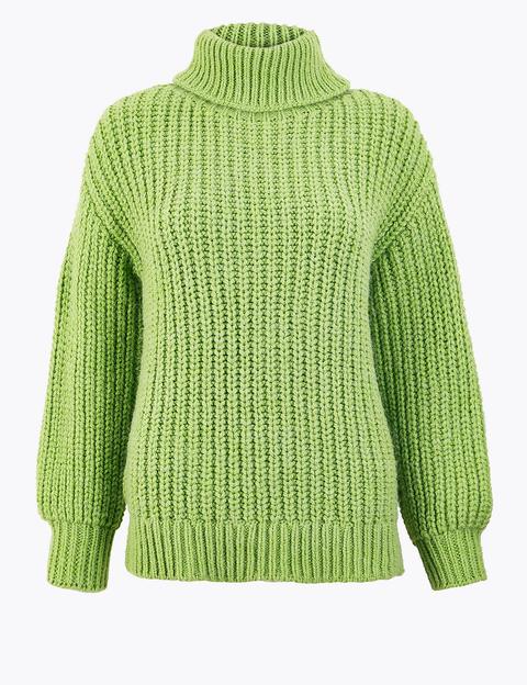 Textured Roll Neck Jumper