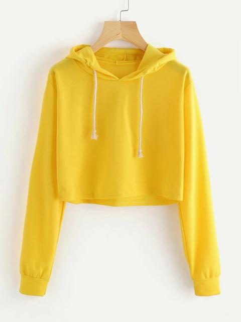 Sudadera Corta Con Capucha