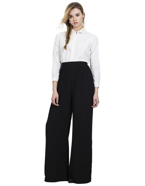 Pantalón Palazzo Negro De Compañí­a Fantástica | Buylevard