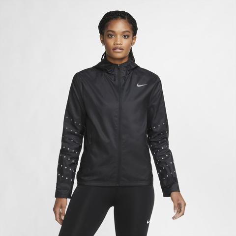 Nike Essential Flash Chaqueta De Running Con Capucha - Mujer - Negro