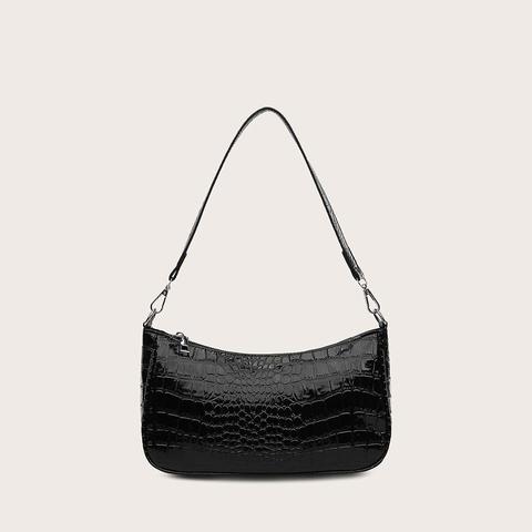 Sac De Baguette En Relief De Crocodile