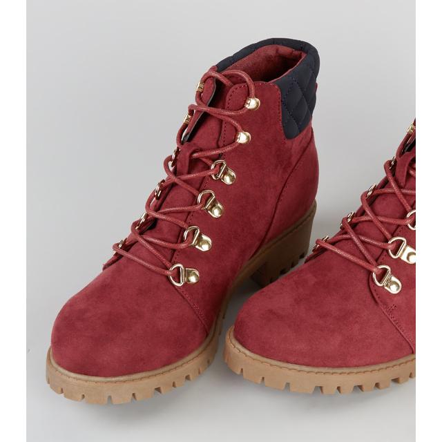 new look maroon boots
