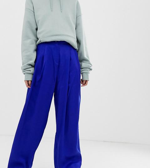 Weekday - Pantalon Large - Bleu Vif - Bleu