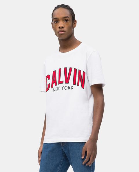 Calvin Klein Jeans Camiseta De Hombre Blanca De Manga Corta de El Corte Ingles en 21 Buttons
