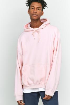 Uo Pink Oversized Hoodie - Mens L