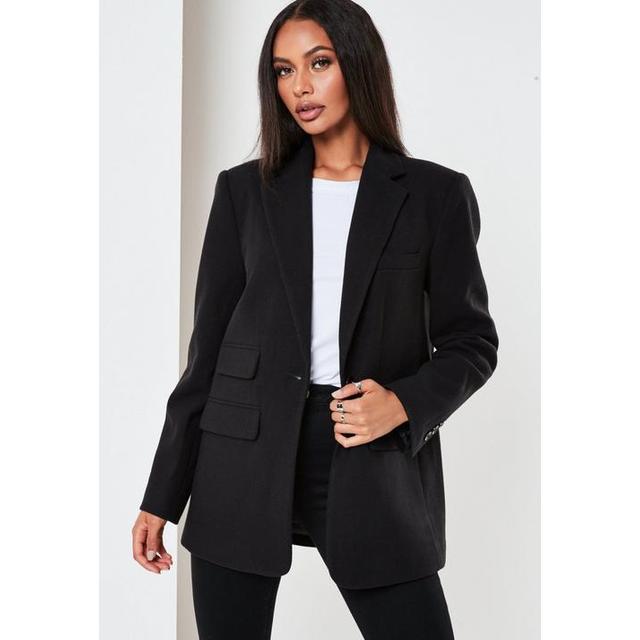 petite black formal coat