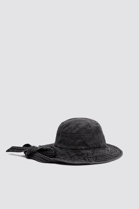 Faded-effect Bucket Hat