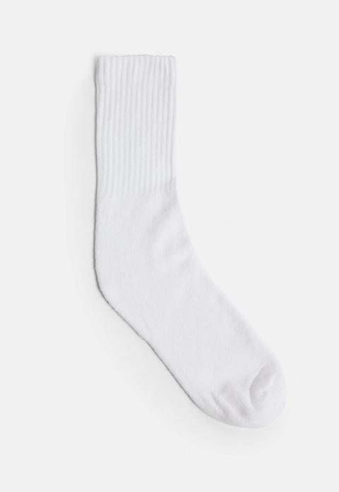 White Sports Socks, White