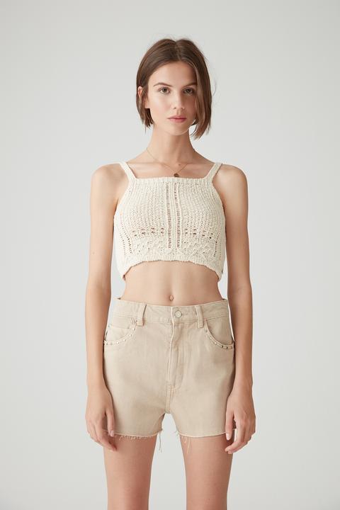 Top Cropped Punto Tirantes