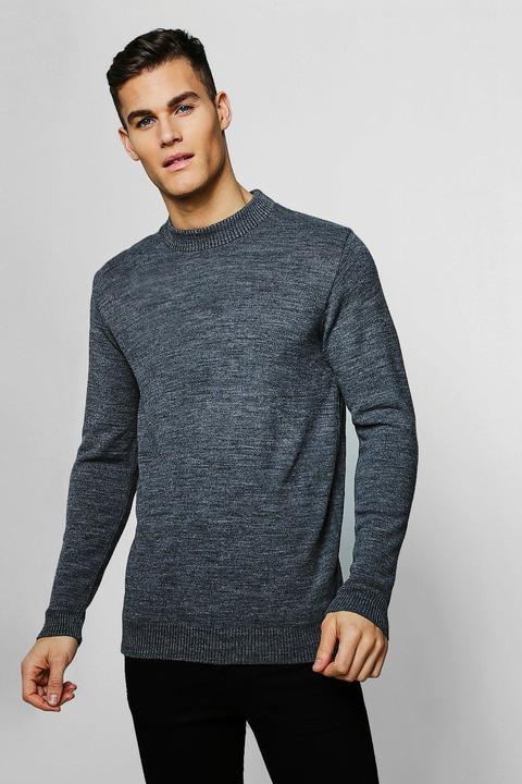 Long Sleeve Turtle Neck Knitted Jumper