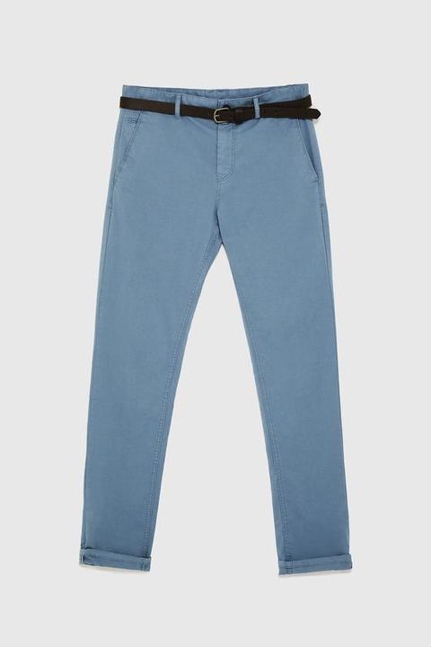 Pantaloni Chino Cintura