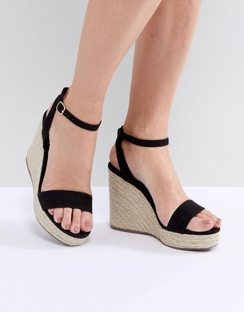 New Look - Espadrilles Con Zeppa - Nero