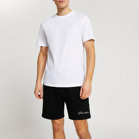 Prolific White T-shirt And Short Set