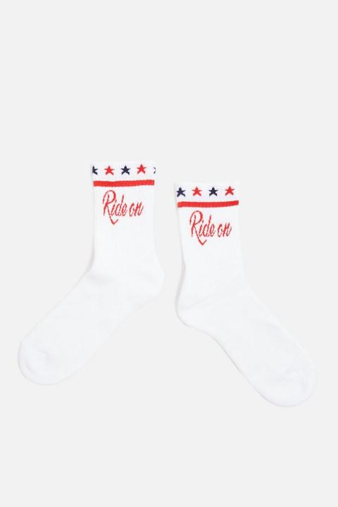 'ride On' Sporty Tube Ankle Socks