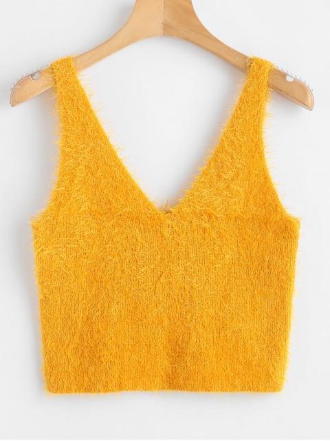 Jersey Texturado Cuello V Bee Yellow Red Wine