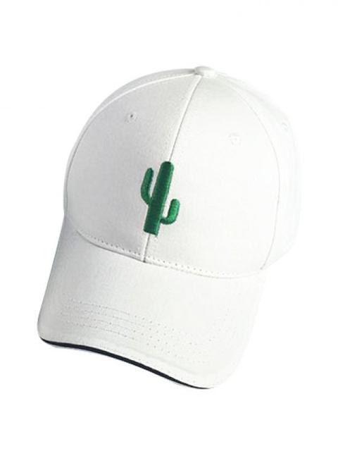 Gorra De Béisbol Blanca Cactus