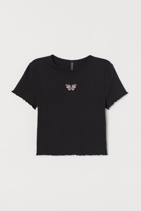 Cropped Top - Black