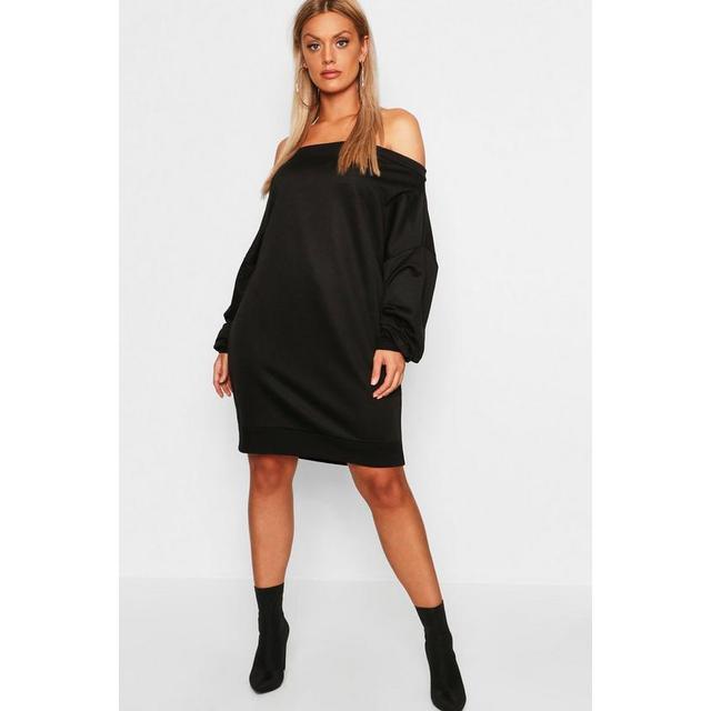 off the shoulder sweat dress