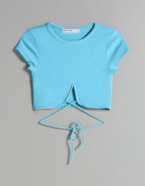 Camiseta Manga Corta Cut Out V