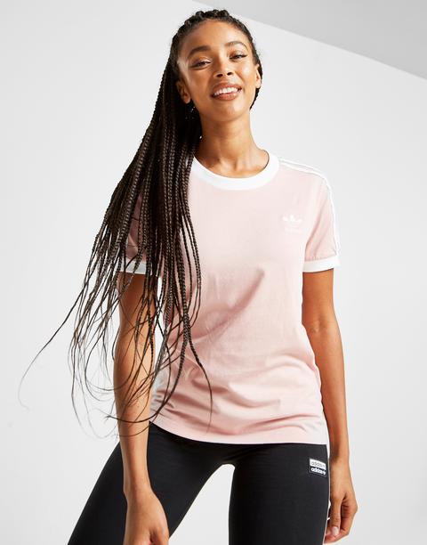 Adidas Originals 3-stripes California T-shirt - Pink Womens de Jd Sports en 21